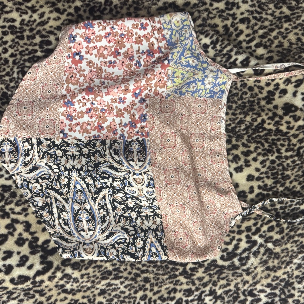 Altar'd State Multicolor Patchwork Tank Top - image 1